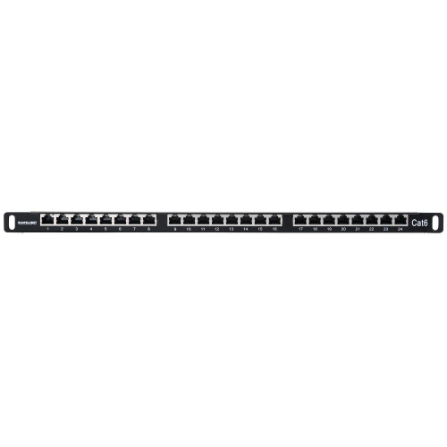 Patch Panel Rack 19 0.5u, 24 Porty Rj45 Cat6 Ftp, Czarny